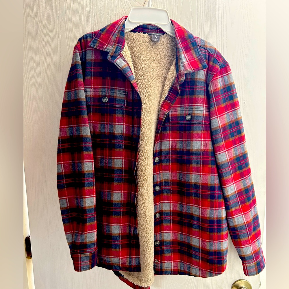 Eddie Bauer Sherpa Lined Flannel